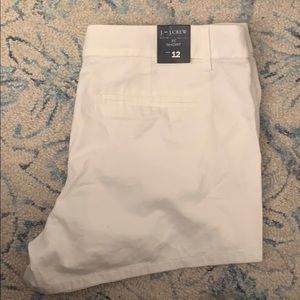 White J Crew chino shorts